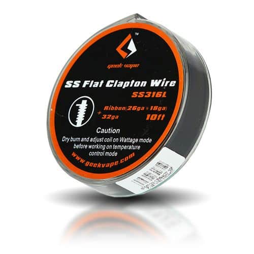 Geek Vape SS316 Flat Clapton Wire Ribbon Jaque Vape 】
