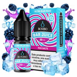 Bombo Bar Juice Salt Ultra Blue Razz Ice 10ml